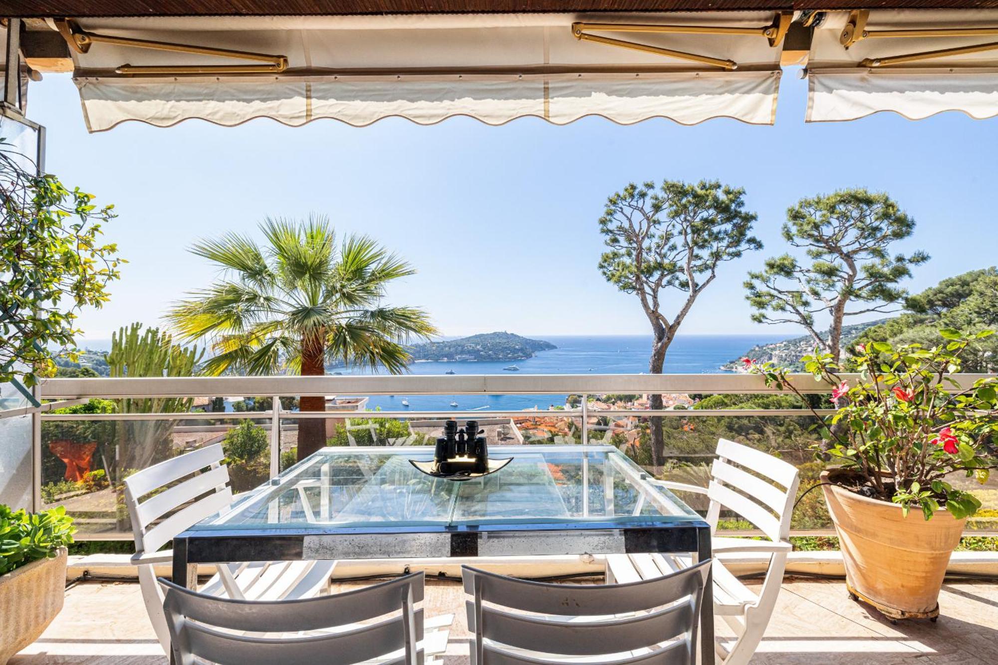 Extraordinary Sea View - 1 Bdr With Ac Apartment วีลล์ฟรองซ์-ซูร์-แมร์ ภายนอก รูปภาพ